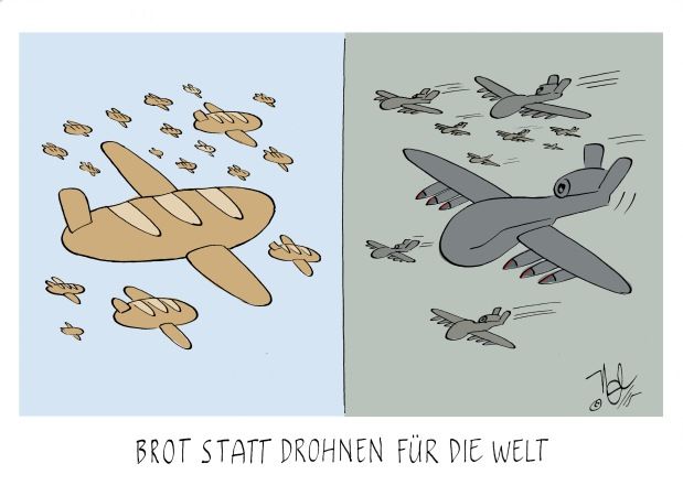 brot statt drohnen