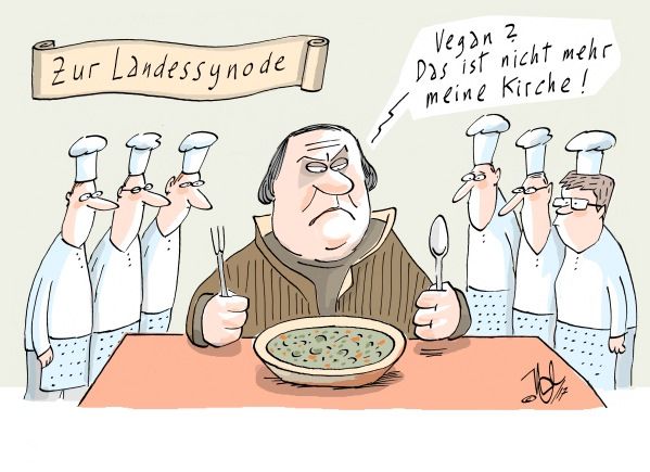 Landessynode Luther veganes Essen