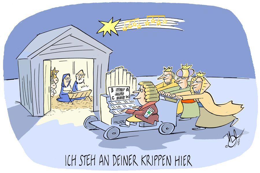 weihnachten bach krippe drei könige geschenk G+H