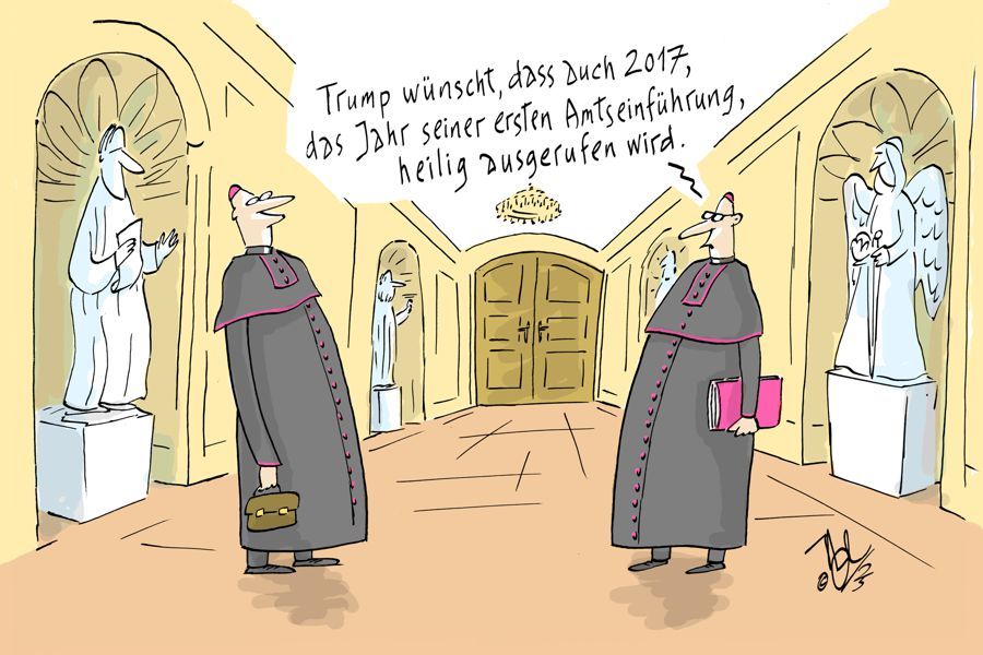 heiliges jahr papst  vatikan rom trump amtseinführung