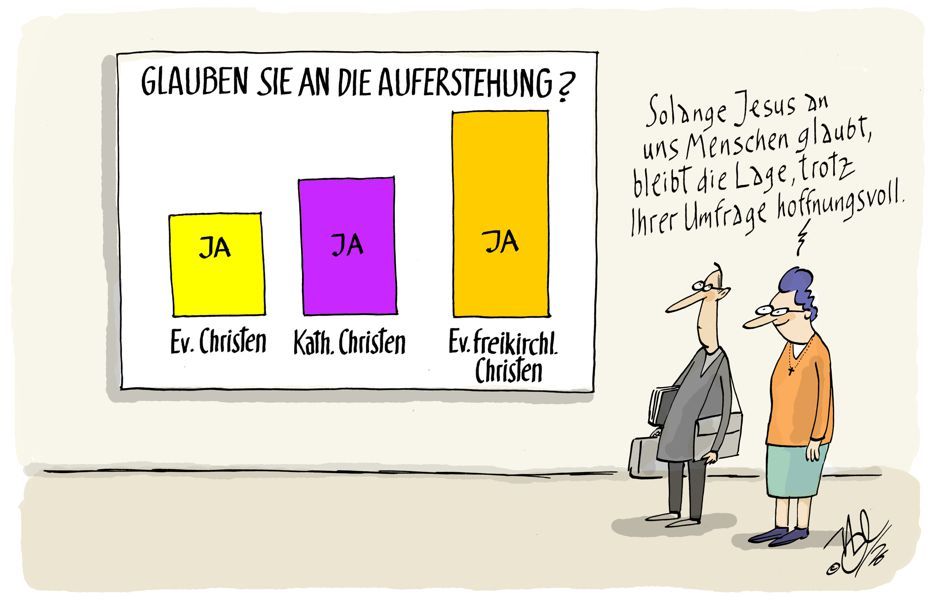 ostern umfrage auferstehung jesus glaube hoffnungsvoll